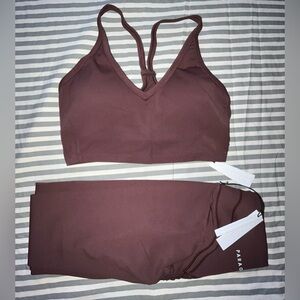 Paragon RecStretch Icon SculptSeam Plus Legging + Legend Brami in Cinnamon Sz M